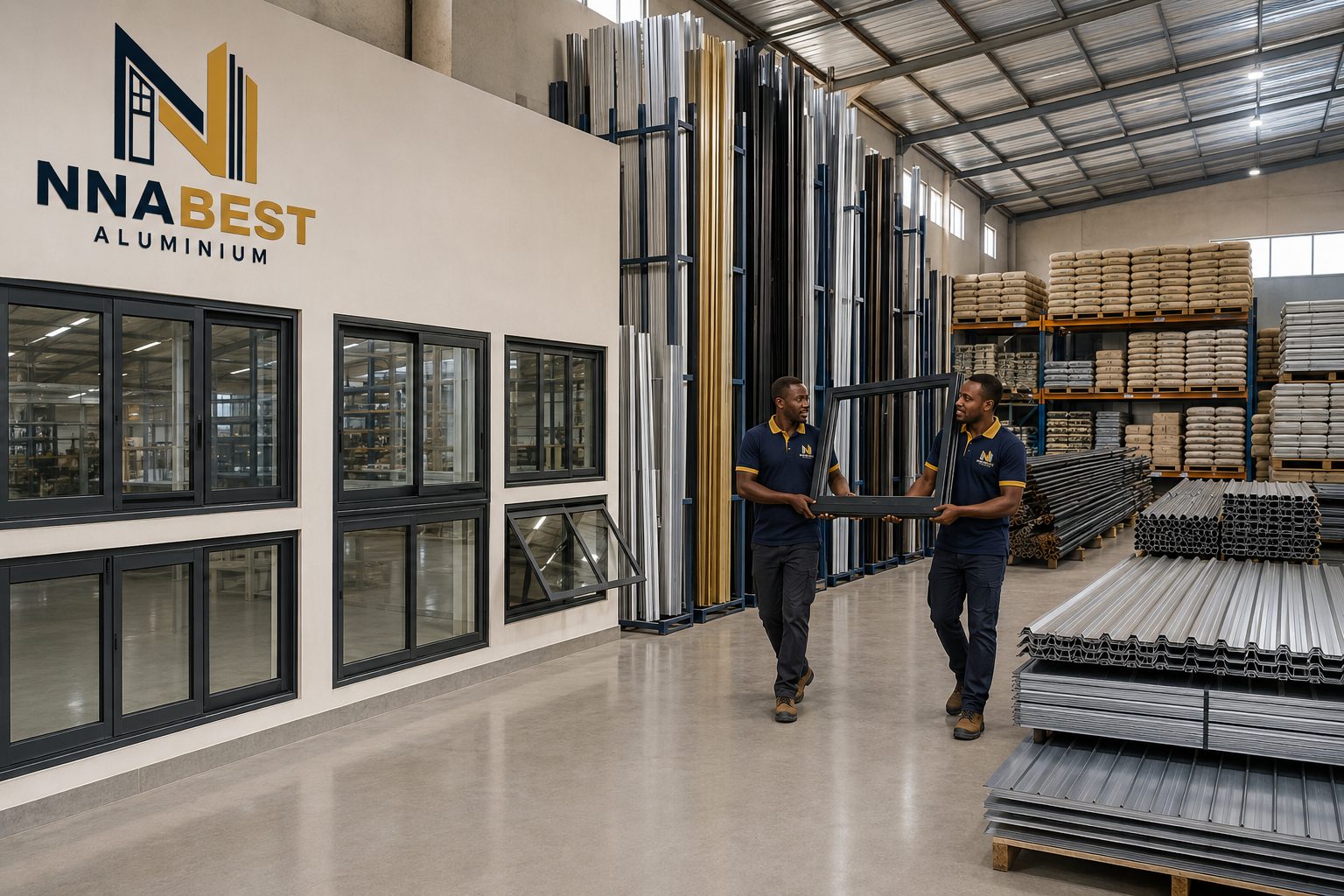 Nnabest Aluminium showroom and warehouse